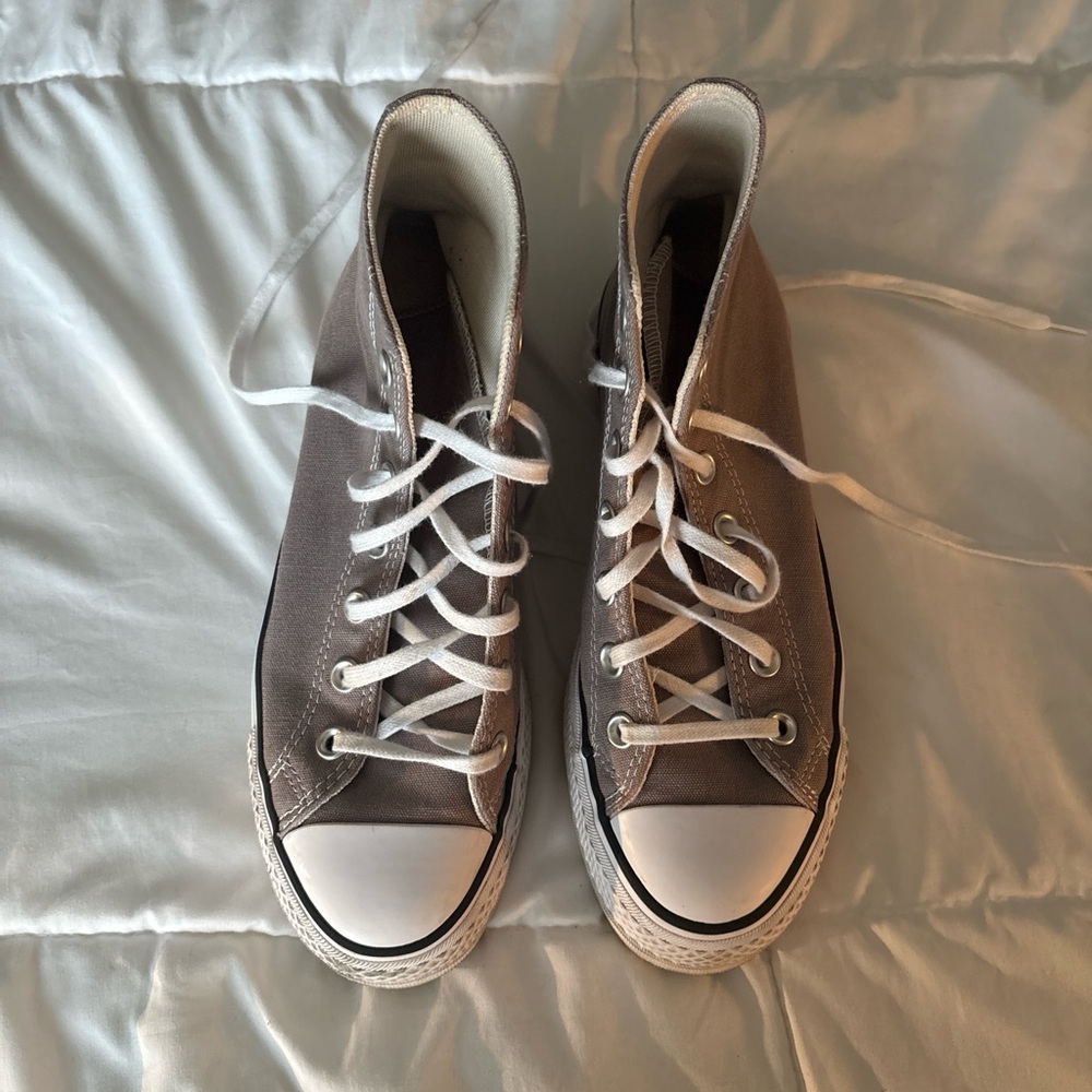 Converse Gray High-Top Sneakers